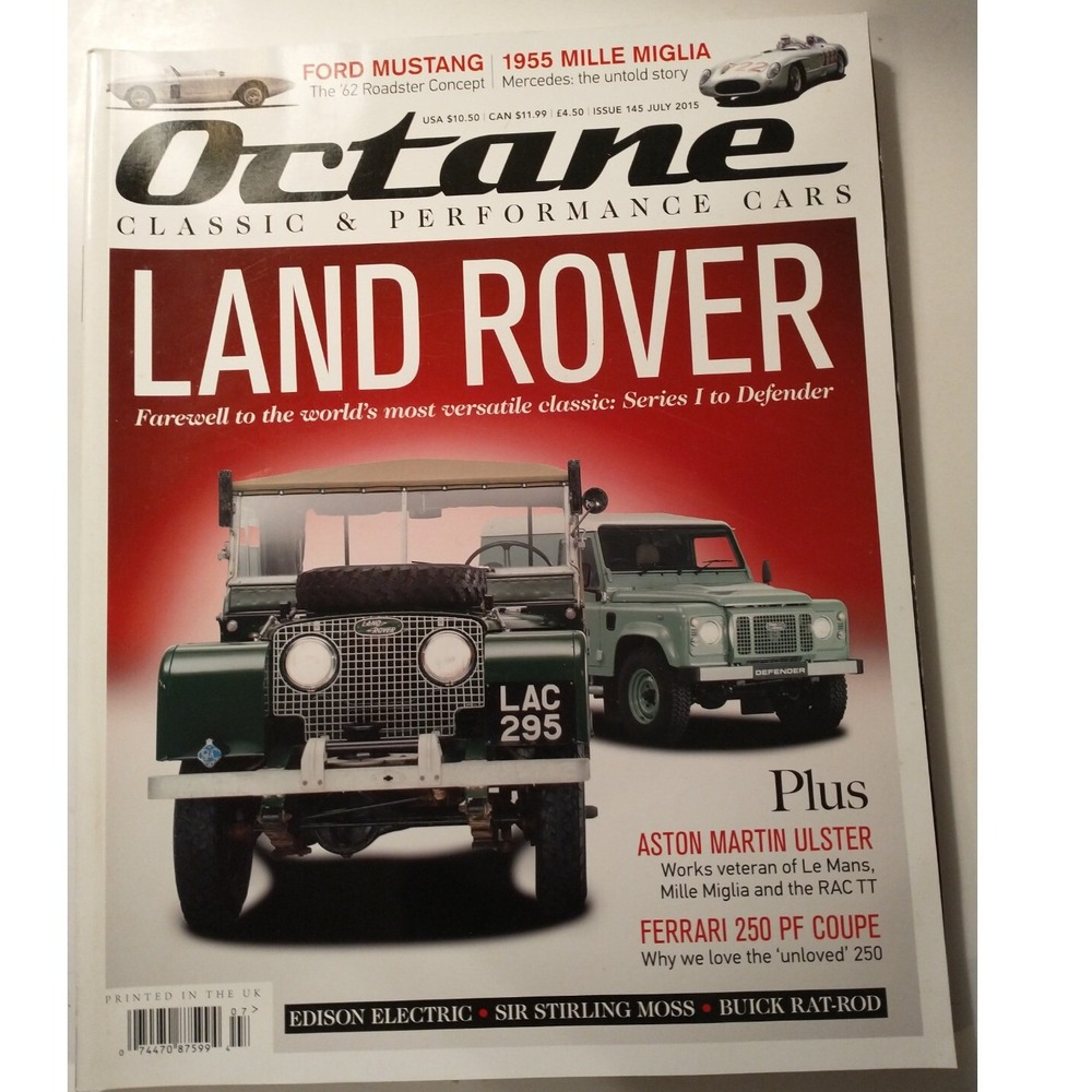Octane Magazine July 2015 #145 Land Rover Series I Defender Aston Martin Ulster